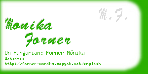monika forner business card